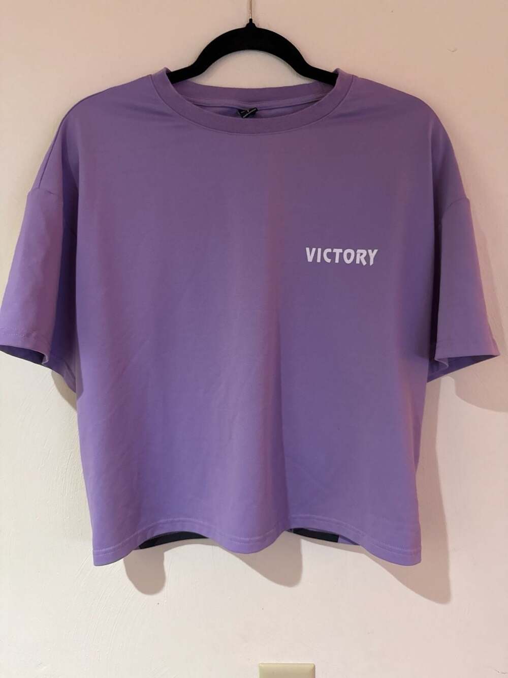 MANFINITY Victory Graphic T Shirt Small Purple Oversized Streetwear Y2K